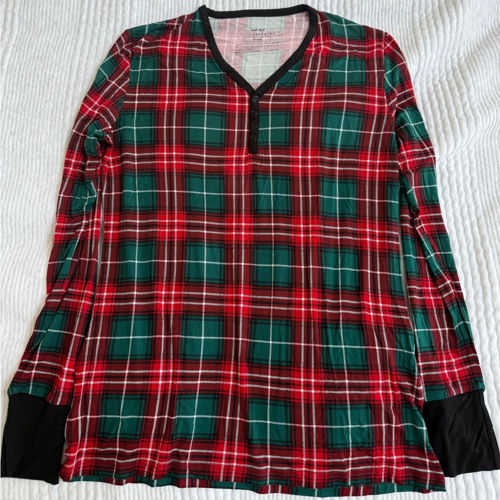 Women’s Little Sleepies Plaid Top size Small. Never worn, no tags.